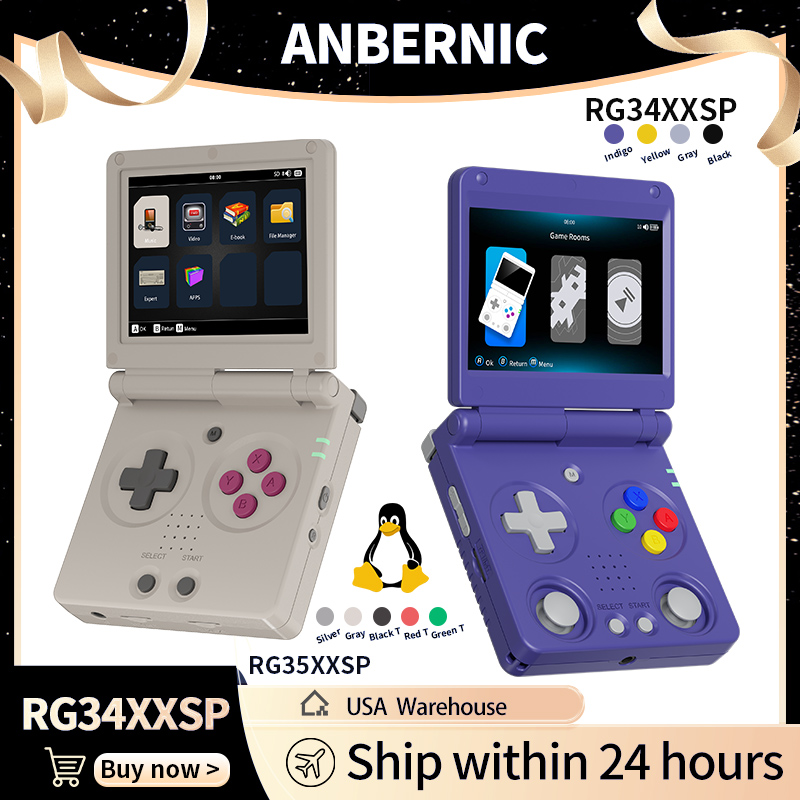 Retro Gaming Kiosk - Anbernic RG34XXSP RG35XXSP Flip Handheld Game