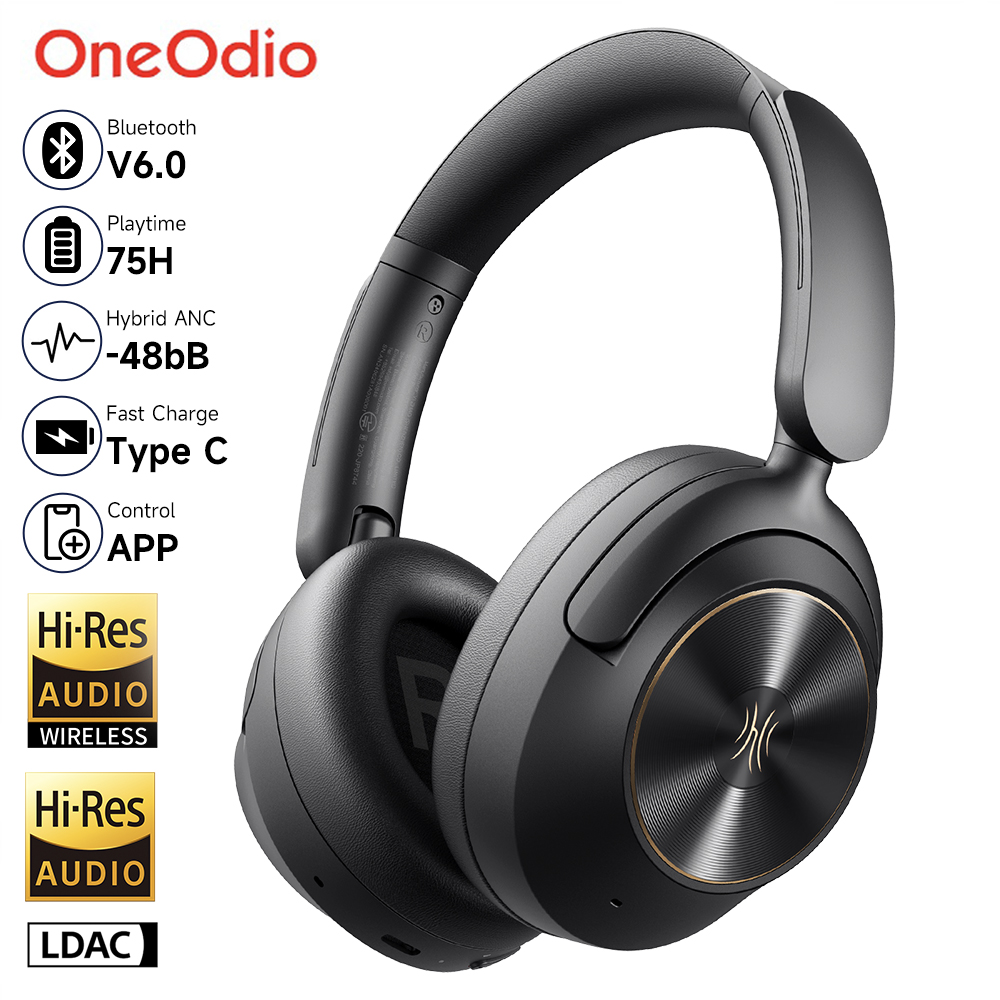 Retro Gaming Headset - Oneodio A6 ANC Wireless Bluetooth 6.0