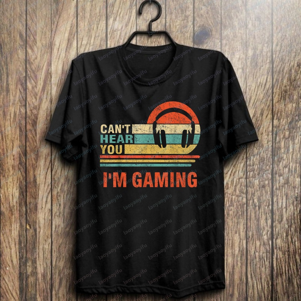 Retro Gaming Headset - Funny Gamer Gift Headset Can't Hear