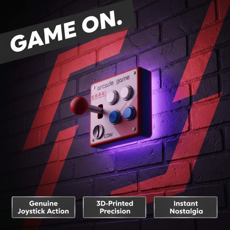 Retro Gaming Gifts - Retro Arcade Game Button Switch Plate,