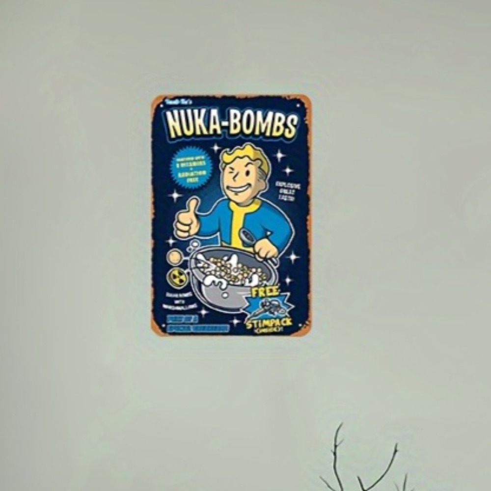 Vault-Tec Nuka-Bombs Metal Wal - Retro Gaming Vault recension och pris