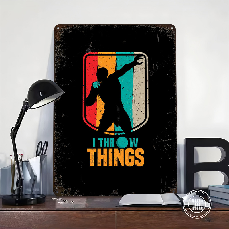 Funny Shot Put Gift Idea Tin P - Retro Gaming Ideas recension och pris