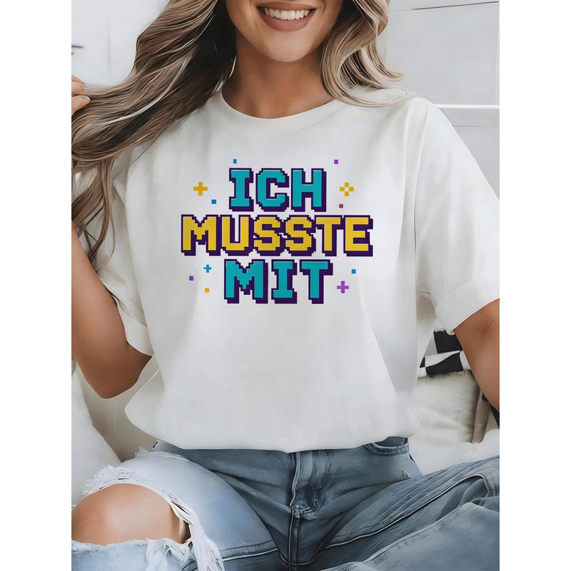 Ich Musste Mit German Meme T-S - Retro Gaming Meme recension och pris
