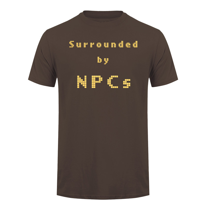 Funny Surrounded By NPCs T Shi - Retro Gaming Meme recension och pris