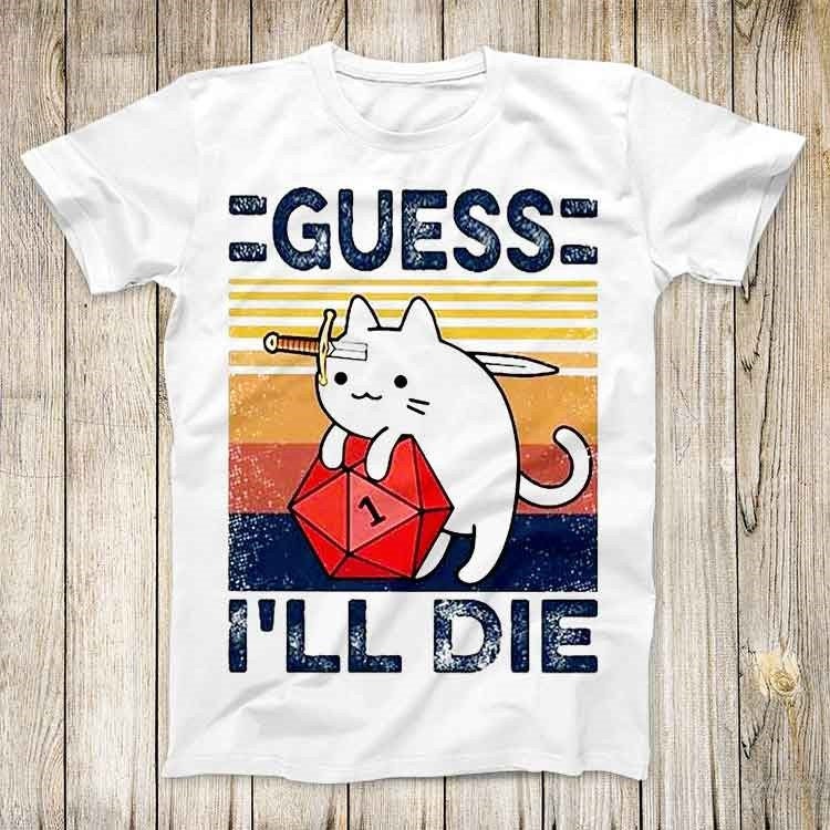 Cute Cat Guess I Ll Die D&D Vi - Retro Gaming Gifts recension och pris
