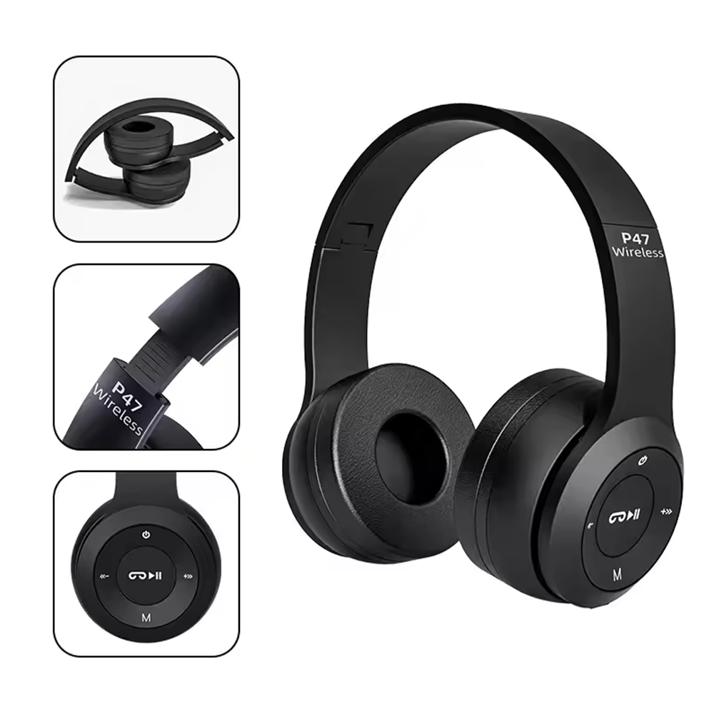 P47 Wireless Headphones Blueto - Retro Gaming Headset recension och pris