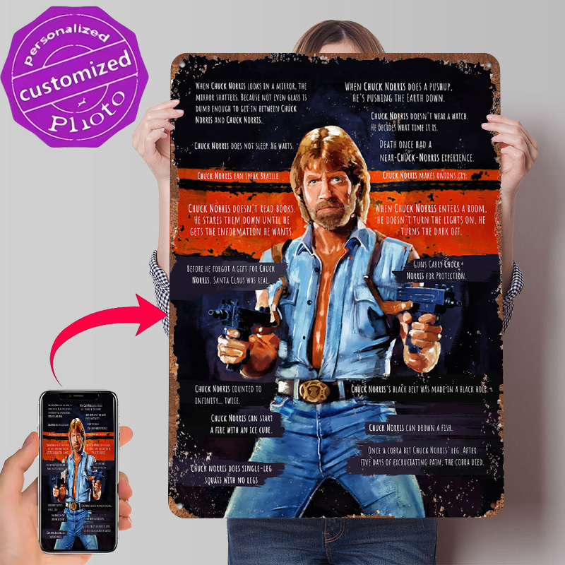 Chuck Norris Memes Metal Poste - Retro Gaming Meme recension och pris