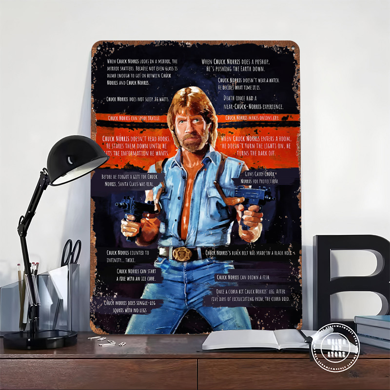 Chuck Norris Memes Metal Poste - Retro Gaming Meme recension och pris