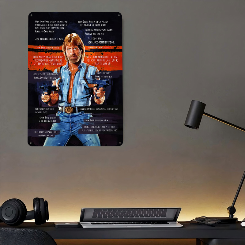 Chuck Norris Memes Metal Poste - Retro Gaming Meme recension och pris