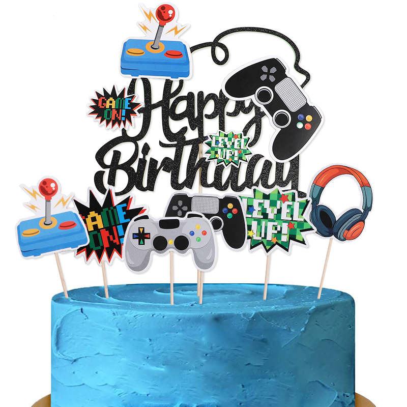 13Pcs Video Retro Game Cake To - Retro Gaming Headset recension och pris