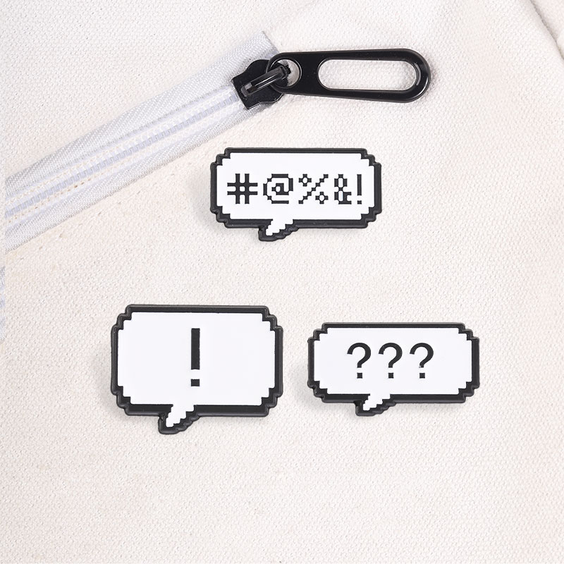 Retro Pixel Chat Bubble Enamel - Retro Gaming Meme recension och pris