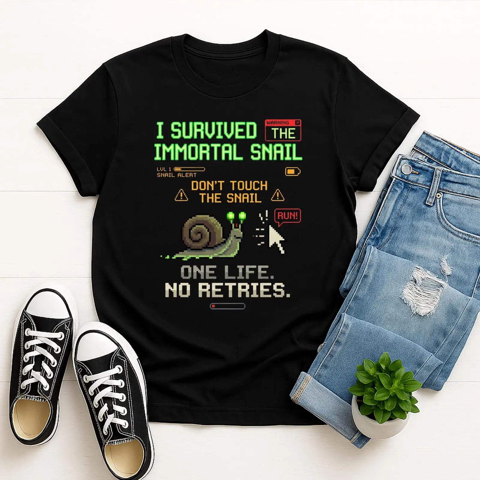 Funny Snail Meme T Shirt Retro - Retro Gaming Meme recension och pris