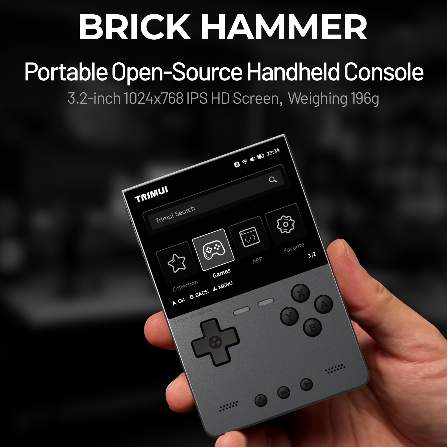 TRIMUI BRICK HAMMER Retro Hand - Retro Gaming Kiosk recension och pris