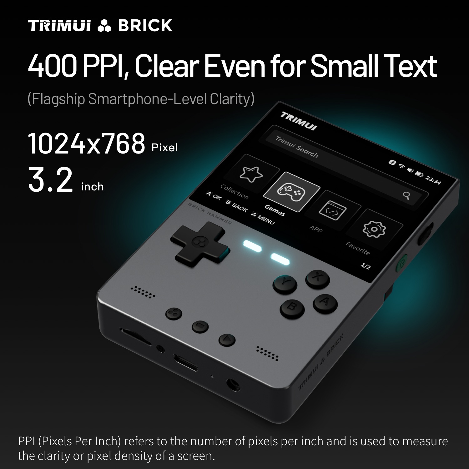 TRIMUI BRICK HAMMER Retro Hand - Retro Gaming Kiosk recension och pris