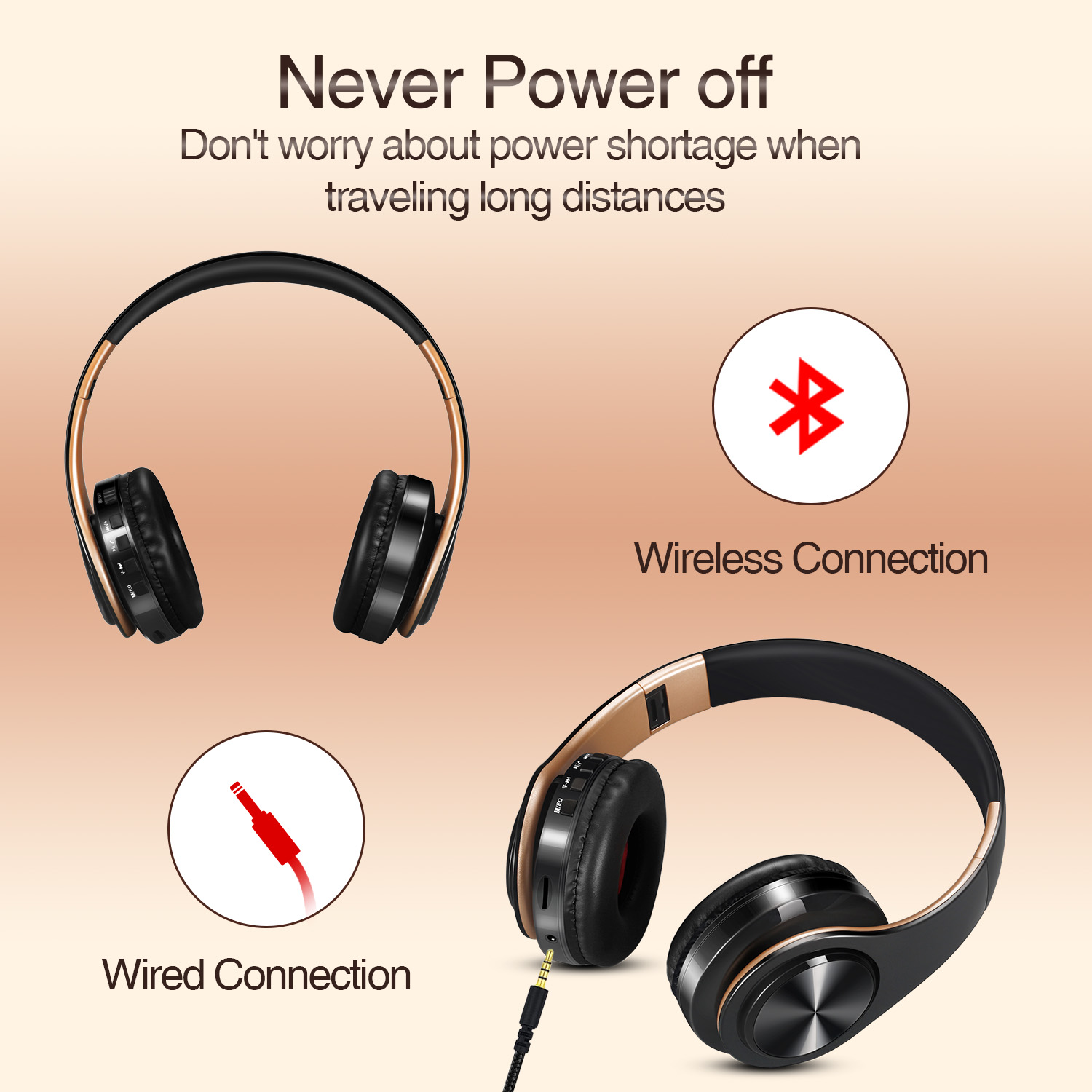 Men Gift Gold Wireless Headpho - Retro Gaming Headset recension och pris