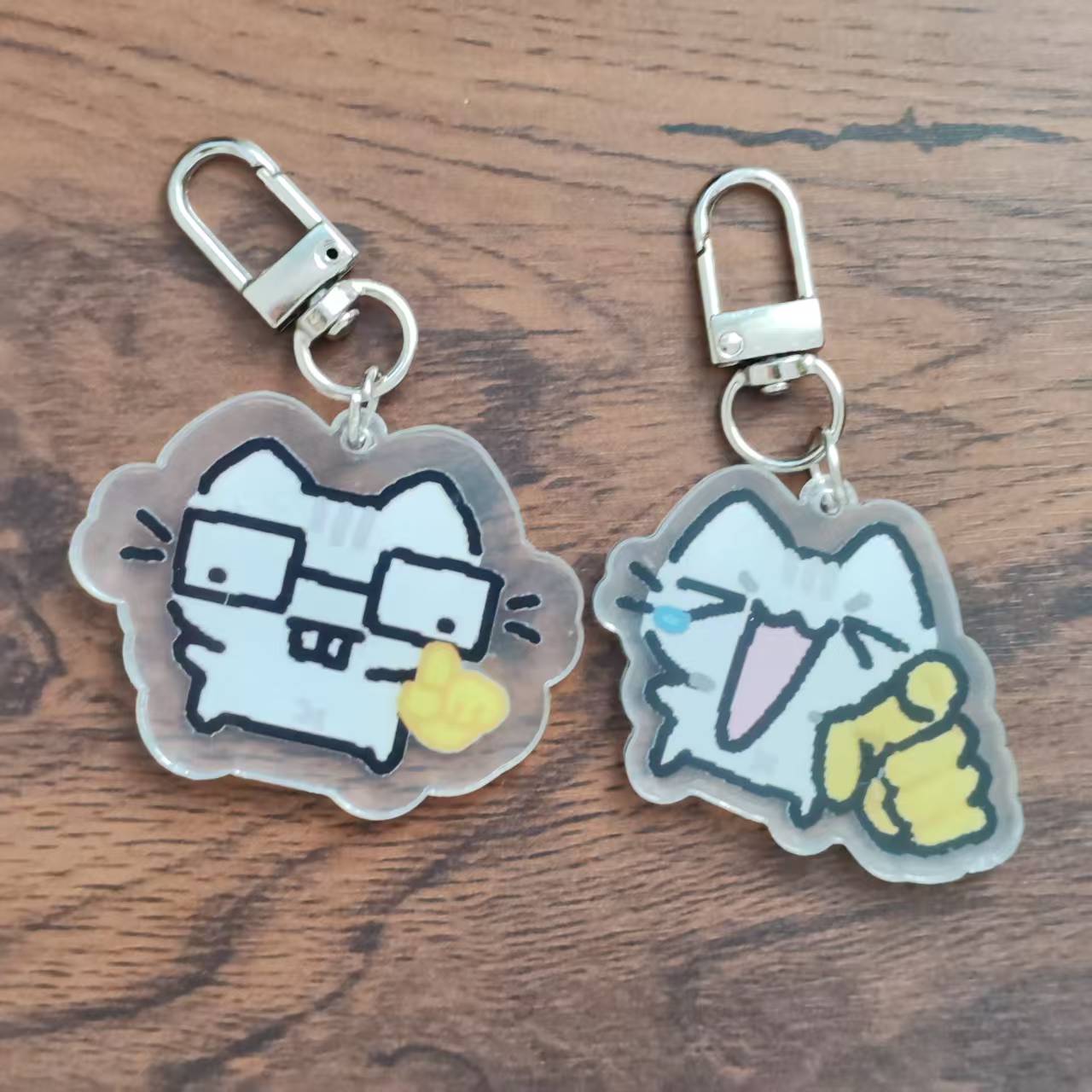 2d Flat Pixel Cat Keychain - G - Retro Gaming Gifts recension och pris