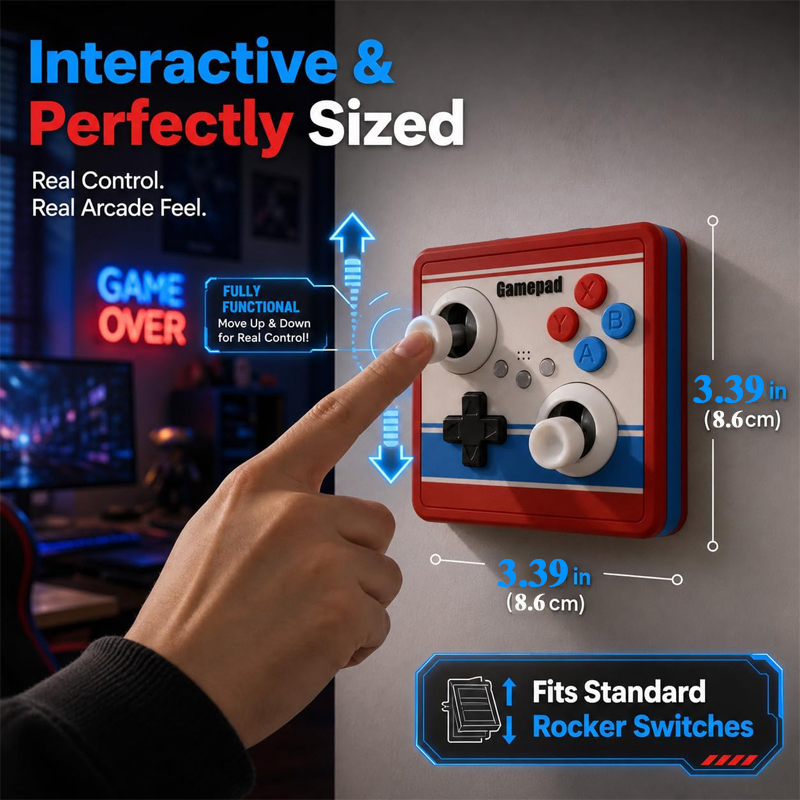 Drill-Free Light Switch Cover  - Retro Gaming Gifts recension och pris