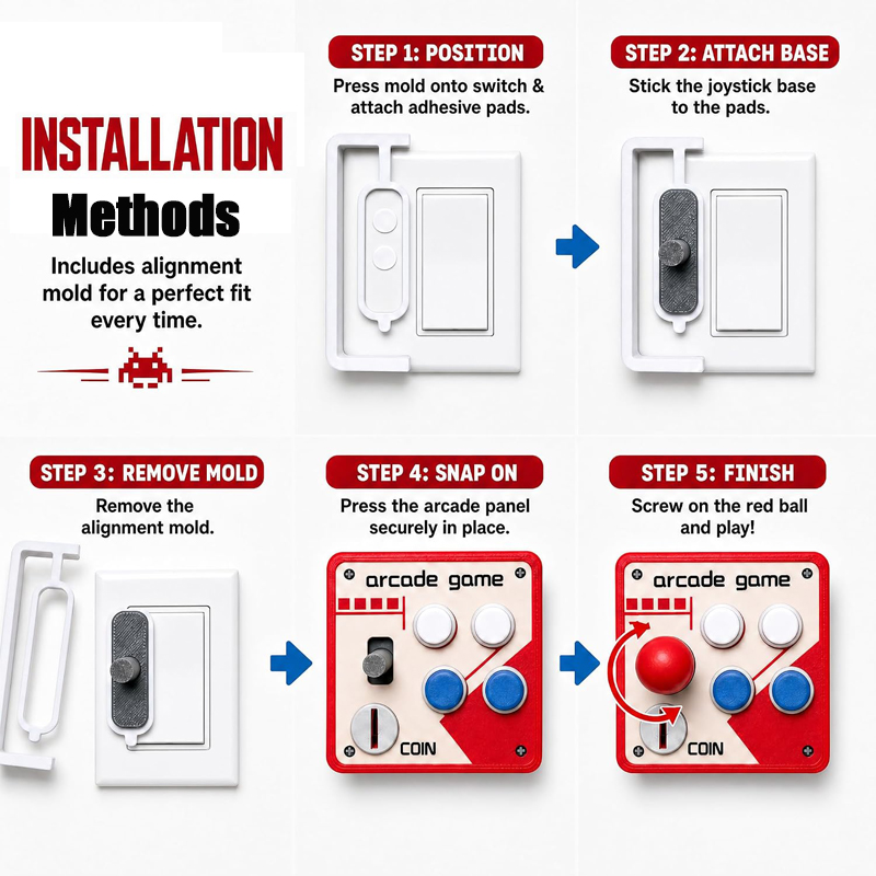 Drill-Free Light Switch Cover  - Retro Gaming Gifts recension och pris
