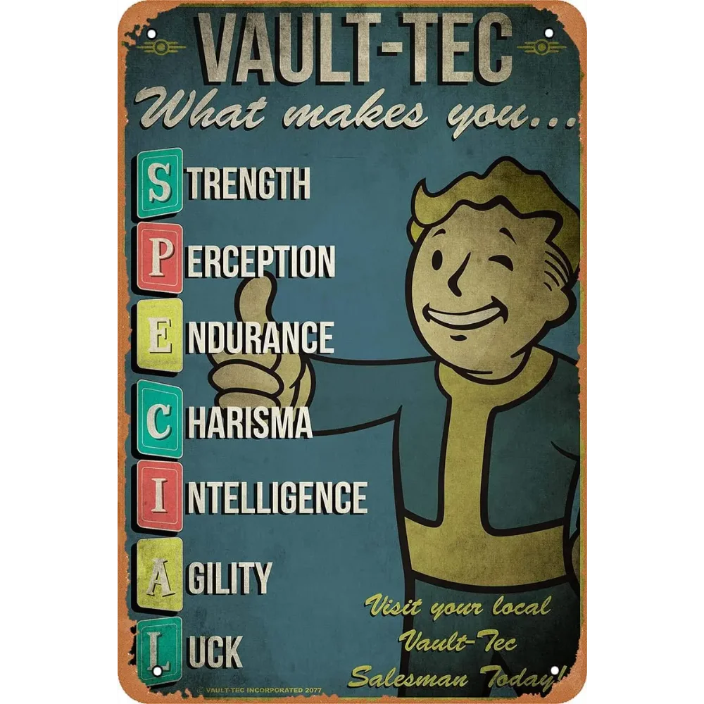 RetroGameDecor V-Vault Tec Met - Retro Gaming Vault recension och pris