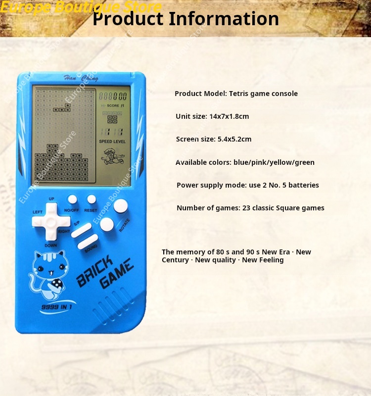 Large Screen Kids Handheld Gam - Retro Gaming Gifts recension och pris