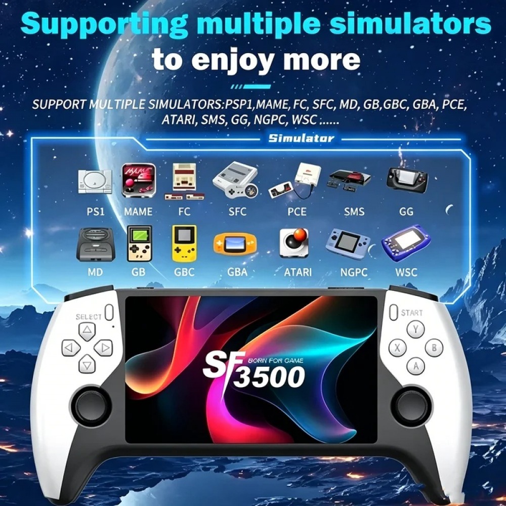 SF3500 5 inch Handheld Game Co - Retro Gaming Gifts recension och pris