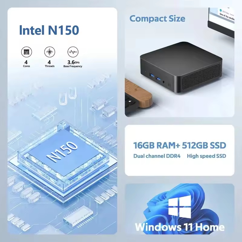 2026 Intel N150 Mini PC Portab - Retro Pc Gaming recension och pris
